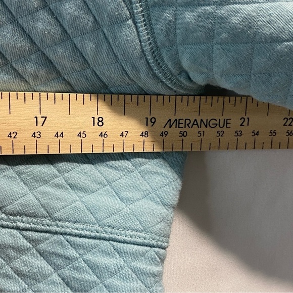 Woods FARNHAM III WOMEN'S 1/4 SNAP
SWEATSHIRT Two tone teal blue Size Large - Picture 14 of 14